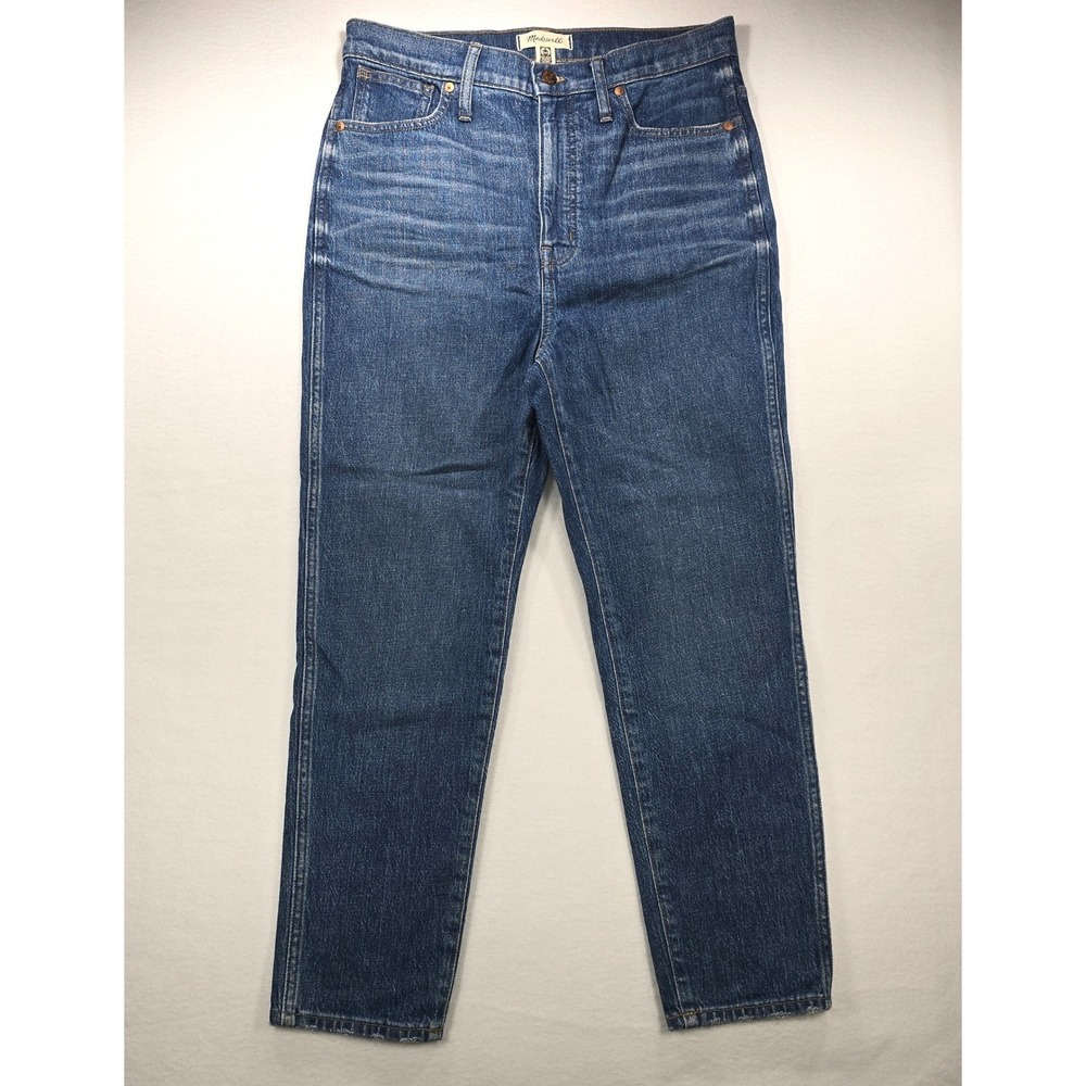 Madewell Stovepipe Jeans Mens 31 Medium Wash Straight Leg High Rise Denim